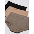 thumbnail image 3 of Blissful Benefits by Warner's Women's No Muffin Top Brief Panties 3-Pack, Style RS4383W, 3 of 5