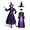 Purple #1, variant on Joyfy Women's Classic Witch Halloween Costume-XL size 2026, Witch Costume Set with Witch Dress & Hat Accessories for Halloween Cosplay Party