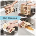thumbnail image 2 of Yayeee 6 Pack Kitchen Dish Cloths Set for Washing Soft Drying Absorbent Microfiber Towels, Brown Cakes, 2 of 9