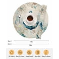 thumbnail image 6 of 15 Inch Round Placemats Set of 4, Teal Anchors Coastal Non Slip Heat Insulation PP Table Mats, Vintage Summer Beach Nautical Washable Place Mats for Kitchen Dining Party Table Decor, 6 of 7