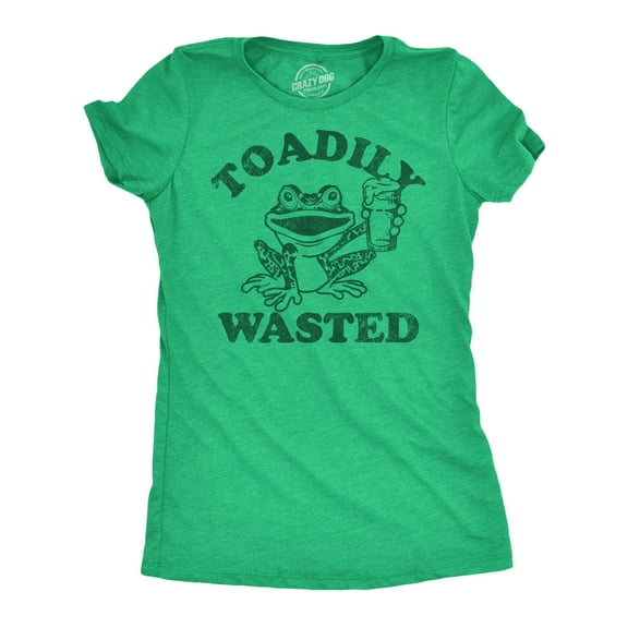 Womens Funny T Shirts Toadily Wasted Sarcastic Drinking Graphic Tee for Ladies Womens Graphic Tees