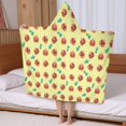 thumbnail image 5 of Halloween Cute Pumpkin Faces Hooded Bath Towel，50"x30" for Ages 3 To 12 Kids, Quick Dry Lightweight Soft Microfiber Hood Beach Towel Cover Up for Kids, 5 of 7