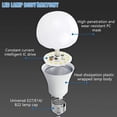 thumbnail image 4 of Bombilla LED E27 para el hogar, lámpara de 3W, 5W, 7W, 9W, 12W, color blanco frío/cálido, 1/5/10 unidades, 4 of 4