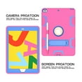 thumbnail image 4 of Dteck Case For Apple iPad 8th Generation 10.2-inch 2020,iPad 7th Gen 10.2" 2019 Shockproof 3 in 1 Design Rugged Hybrid Armor Rubber Hard Case Kickstand Protective Cover,Rose+Blue, 4 of 6