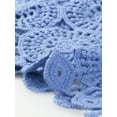 thumbnail image 5 of INSPIRE CHIC Women's Sleeveless Open Front Cardigan Vest Hollow Out Crochet Shrugs M Blue, 5 of 5