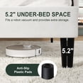 thumbnail image 4 of Amolife Queen Bed Frame, Platform Bed with Upholstered Velvet Adjustable Headboard, Wooden Slats, Easy Assembly, White, 4 of 9