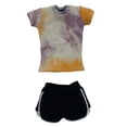 thumbnail image 2 of 1/6 camisa de manga corta informal con pantalones cortos de verano, tops de verano que corren pantalones cortos para figuras de mujer de 12 pulgadas naranja, 2 of 8