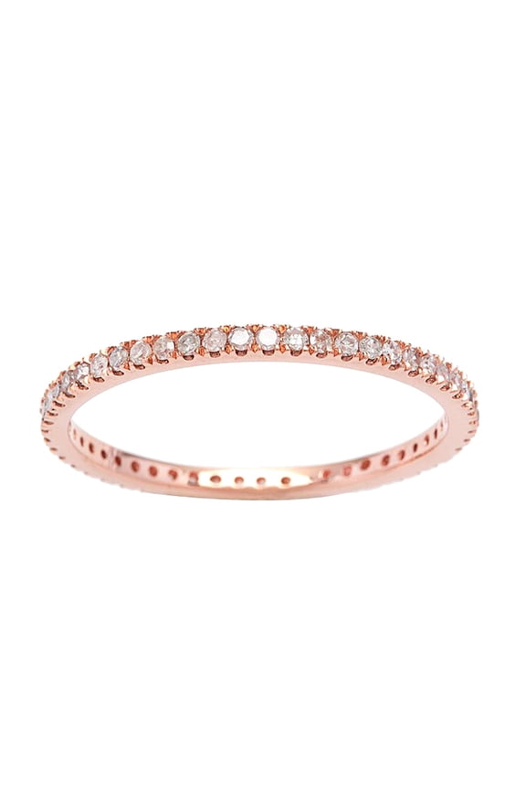 10k Rose Gold Eternity Diamond Wedding Band (1/3 cttw, I-J Color, I2-I3 Clarity)