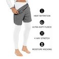 thumbnail image 2 of Therma Pro Thermal Bottom for Men  Thermal Compression Bottoms for Men Base Layer Cold Weather , White, Small, 2 of 5