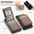 thumbnail image 4 of For iPhone 11 Leather Back Cover Compatible with MagSafe JEEHOOD J06 Phone Case with Card Bag RFID B, 4 of 5