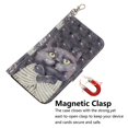 thumbnail image 3 of Case for Samsung Galaxy A52 5G/4G Cover Magnetic 3D Pattern Wallet Flip Case With Strap - Grey cat, 3 of 5