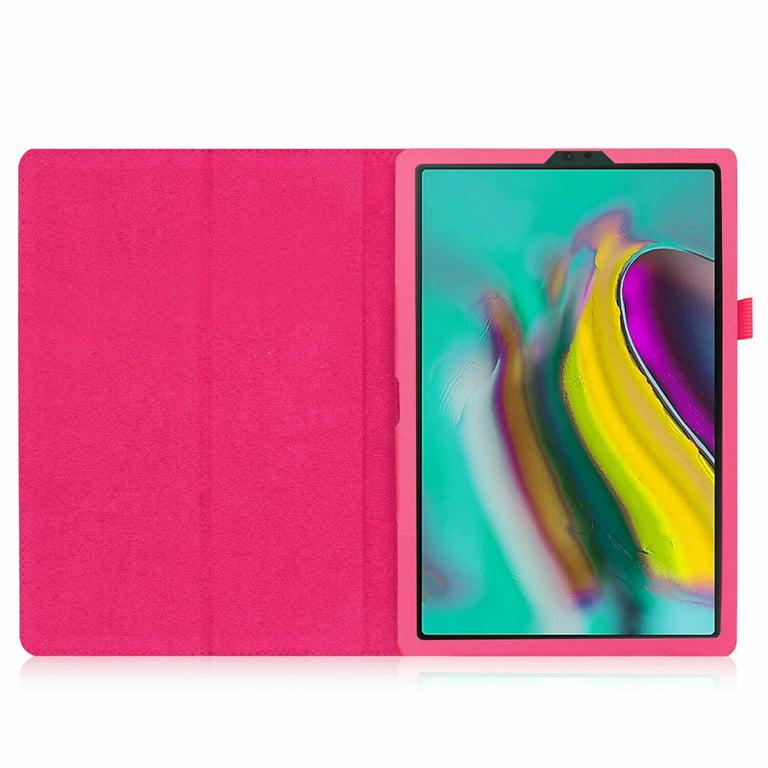 Galaxy Tab S6 Lite Case, EpicGadget Folio Case for Samsung Galaxy Tab S6  Lite 10.4 inch Tablet (SM-P610/SM-P613/SM-P615/SM-P619) Lightweight Slim PU  Leather Stand Cover Auto Wake/Sleep (Pink) 