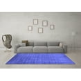 thumbnail image 3 of Ahgly Company Machine Washable Indoor Rectangle Oriental Blue Industrial Area Rugs, 7' x 9', 3 of 4