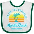 thumbnail image 3 of Inktastic Summer Enjoy the Sunshine Myrtle Beach South Carolina Blue Boys or Girls Baby Bib, 3 of 4