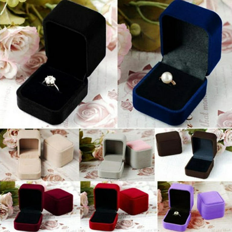 Maitys 48 Pieces Engagement Ring Box Display Velvet Ring Box Wedding  Jewelry Gift Boxes Earring Pendant Ring Case Bulk Empty Proposal Box for  Valentine's Day Birthday Anniversary Proposal (Wine Red) - Yahoo Shopping
