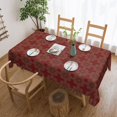 thumbnail image 3 of DouZhe Nappe Rectangulaire, Décor Doré Style Marocain pour Cuisine Salle à Manger, 72"x54 Pouces Nappe Imperméable en Polyester, 3 of 6