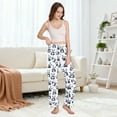 thumbnail image 5 of Dailycode Women's Pajama Pants Wide Leg Lounge Pj Bottoms With Pockets Various Pose Pandas, 5 of 7