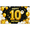 1A, variant on Happy 10th Birthday Banner with Gold Balloons Star Decors and Gift Boxes Party Backdrop Decoration for Birthday Parties Photography Props Celebrations Decorations