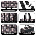 thumbnail image 3 of Teacher Tote Bag,Dark Pink Fairy Princess Pattern Teacher Utility Tote Bag,Large Work Tote Bags for Women with Multiple Pockets,Top Zipper Closure,13.8x10.6x6.7 Inch, 3 of 5