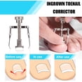 thumbnail image 3 of Kit de herramientas para uñas de los pies (6 piezas), juego profesional de cortaúñas para uñas encarnadas y gruesas, kit de uñas encarnadas de acero inoxidable, 3 of 5