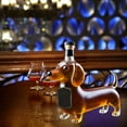 thumbnail image 6 of Wolf Head Whiskey Decanter Set with Glass Stopper, Hand Blown Artisan Craft Bourbon Scotch Spirit Decanter, 300ml Elegant Home Bar Decor & Collector's Gift, 6 of 6