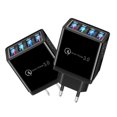thumbnail image 2 of HEVIRGO Portable Home Travel EU/US Plug 4 USB Ports Phone Charger Wall Power Adapter, 2 of 10