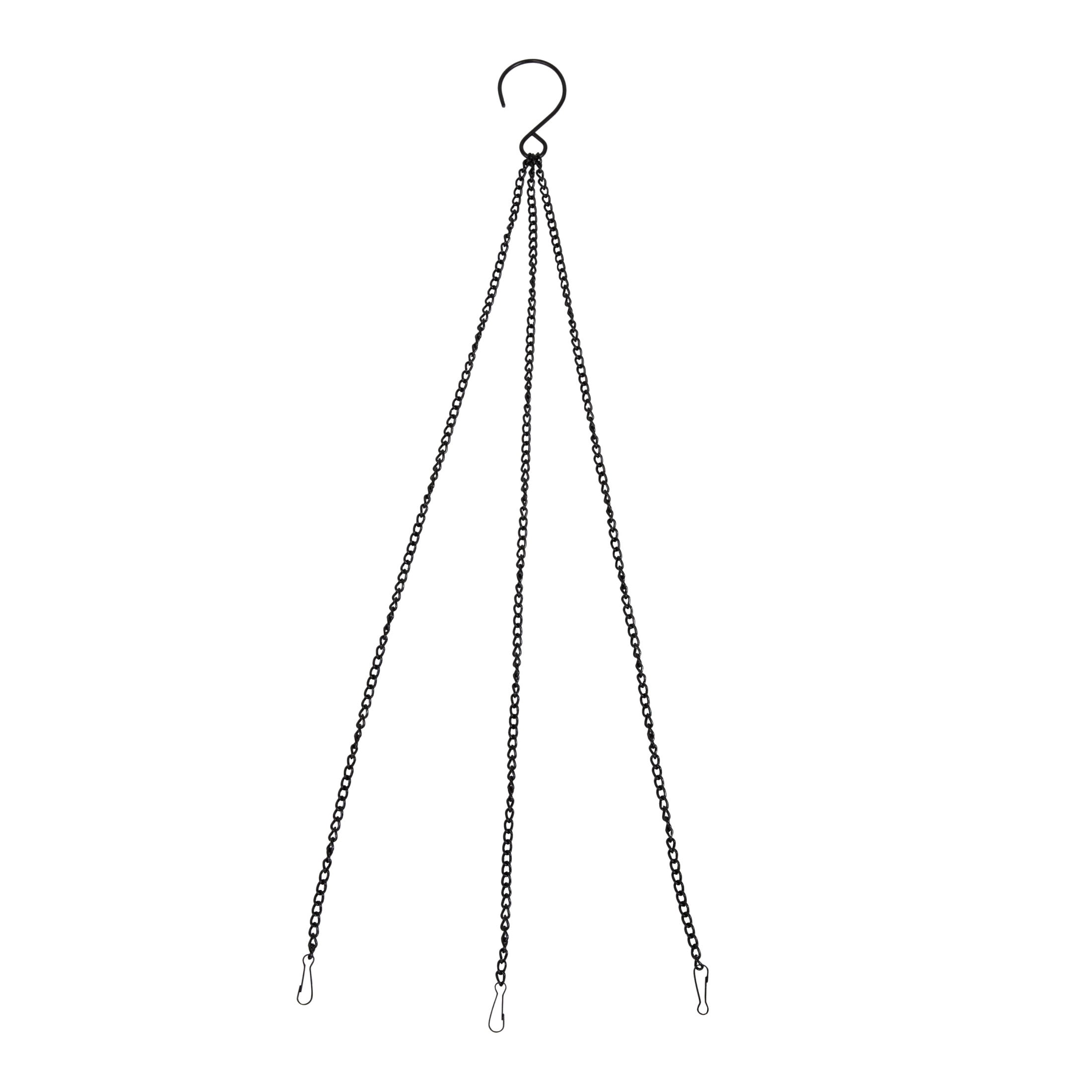 Sunnydaze Hanging Iron Outdoor Bird Bath or Bird Feeder with Hanging Chain