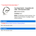 thumbnail image 2 of Turn Signal Switch - Compatible with 1988 - 1994 Chevy C2500 1989 1990 1991 1992 1993, 2 of 2