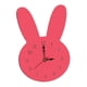 thumbnail image 5 of Reloj de pared de conejo, relojes decorativos para paredes, reloj de pared silencioso, reloj de pared para niños Rosa, 5 of 9