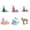 6PCS #012, variant on Stackable Stickers, DIY Crystal Stacked 3D Stickers, Cute Embossed Puffy Stackable Sticker Scenes, 3D Layered Resin Building Ornaments, Stress Relief Arts and Crafts