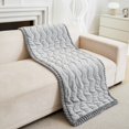 thumbnail image 4 of CJC Sofa Cover Fuzzy Couch Cover for Pets Dog Cat Washable Non-Slip Sofa Slipcover Cushion Protector Pets Friendly Mat (Gray, 28'' x 70''), 4 of 9