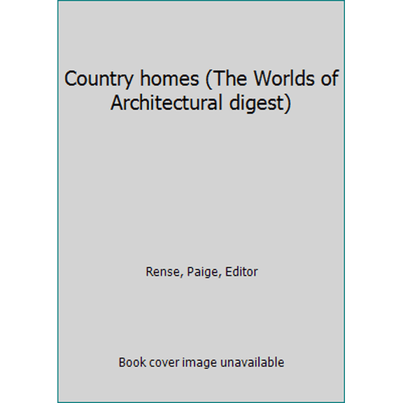 Pre-Owned Country homes (The Worlds of Architectural digest) (Hardcover) 0895351021 9780895351029