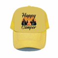 thumbnail image 1 of Happy Camper Printing Baseball Hat Adventure Camping Lover Mesh Trucker Style Hat Cap Adjustable Outdoor Sun Snapback Caps YY36356-60cm for adult Gao Jinjia LED, 1 of 2