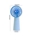 thumbnail image 4 of Hwkond Handheld Fan Mini Portable Fan Silent Powerful Handheld Fan Cute Design 3 Speed Small Desk Fan With Base Lightweight USB Rechargeable Fan on Clearance, 4 of 8