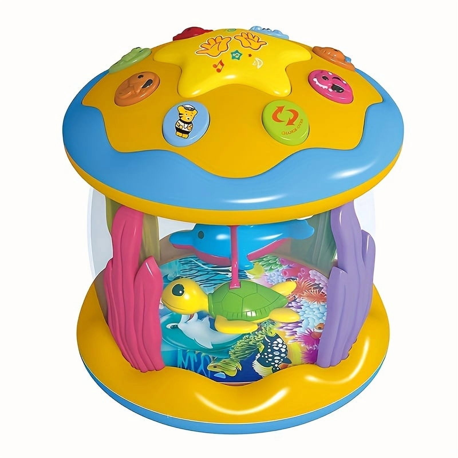 SDOTXA Ocean Projector Musical Toy for Crawling Babies  Sensory Stimulation & Tummy Time Fun for Boys and Girls (6-12 Months)