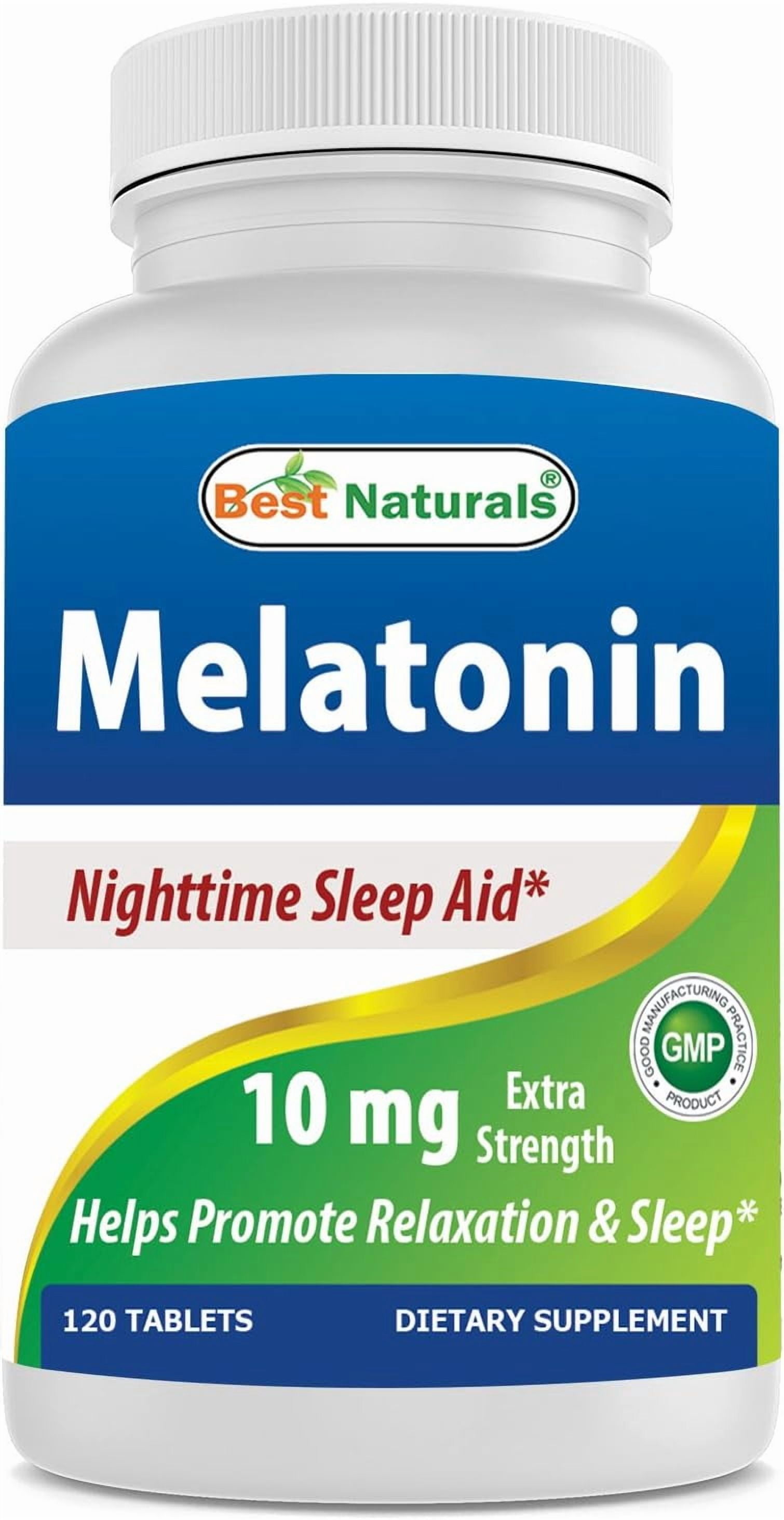 (3 pack) Best Naturals Melatonin 10 mg 120 Tablets
