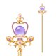 thumbnail image 1 of Cetro HAIQILIN 43 cm Violeta de Vidrio 228 g, 1 of 7