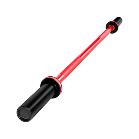 KFFKFF 4FT Barbell Bar, Compatible with 2-Inch Weight Plates, Features Knurled Grip for Strength Training, Weightlifting, Squats, Deadlifts, Bench Presses, Curls, and Overhead Presses