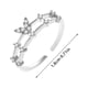 thumbnail image 2 of Fiudx Anillo de Circonita Cúbica, Elegante y Ajustable, Cómodo para Cualquier Ocasión, Regalo Ideal para Cumpleaños o Aniversarios, Perfecto para Hombres y Mujeres, Accesorio de Moda., 2 of 3