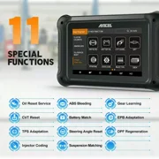 ANCEL DP500 Automotive Diagnostic Scan Tool, Car Mile-age Adjustment Tool OBD2 Scanner Car Scanner ABS Bleeding Oil Reset 11 Services OBD EOBD Automotive Code Reader Auto-mobile Scanner