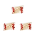 thumbnail image 1 of Advancent 100 piezas desechables pinchos bambú cóctel postre palillos cumpleaños Type4 NO4, 1 of 6