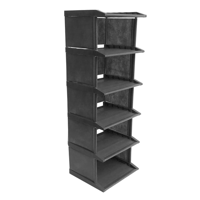 Organizador de almacenamiento de cubos de 5 niveles Estante de almacenamiento multifuncional para li Abanopi Gris/5 niveles