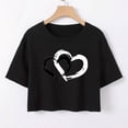 thumbnail image 4 of Plebaso T-Shirts Graphiques Courts pour Femmes Manches Courtes Imprimé Slim Col Rond T-Shirts d'Été Décontractés pour Femmes, 4 of 5