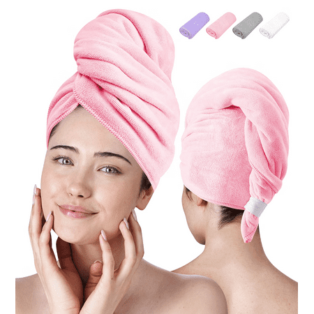 

Microfiber Hair Towel Wrap– Absorbent Microfiber Hair Towels for Women with CurlMicrofiber Hair Towel Wrap