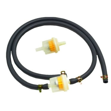 Wauebuly 1/4" 691035 Fuel Filter 3/16" Inner Diameter 395051R Fuel Line Hose And 791850 Clamps For ATV Motorcycle Lawn Mower B&S John Deere Craftsman Engine