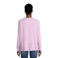 thumbnail image 3 of Time and Tru Women's Hacci Knit Pullover with Long-Sleeves, Single and 2-Pack, Sizes XS - XXL, 3 of 8