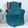 thumbnail image 4 of Night Sky Soft Flannel Fleece Throw Blanket, Colorful and Little Sparks Bedtime Sleeping Funky Childhood Drawing Artwork, Cozy Plush for Indoor and Outdoor Use, 50" x 60", Multicolor, by Ambesonne, 4 of 5