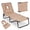 Beige, variant on Biotree Beach Chaise Lounge Chair with Face Hole and Removable Pillow Stackable Patio Chair for Garden Backyard, Beige