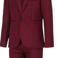 thumbnail image 4 of Lilgiuy Men's Fashion Suit Jacket + Suit Pants Two-piece Suit, 4 of 5