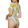 thumbnail image 3 of Gaeub Ducks And Anchors Women'S Short Sleeve One Piece Swimsuit Sexy High-Waisted Bodysuit For Swimming, Beach, Sports - Xx-Large, 3 of 9